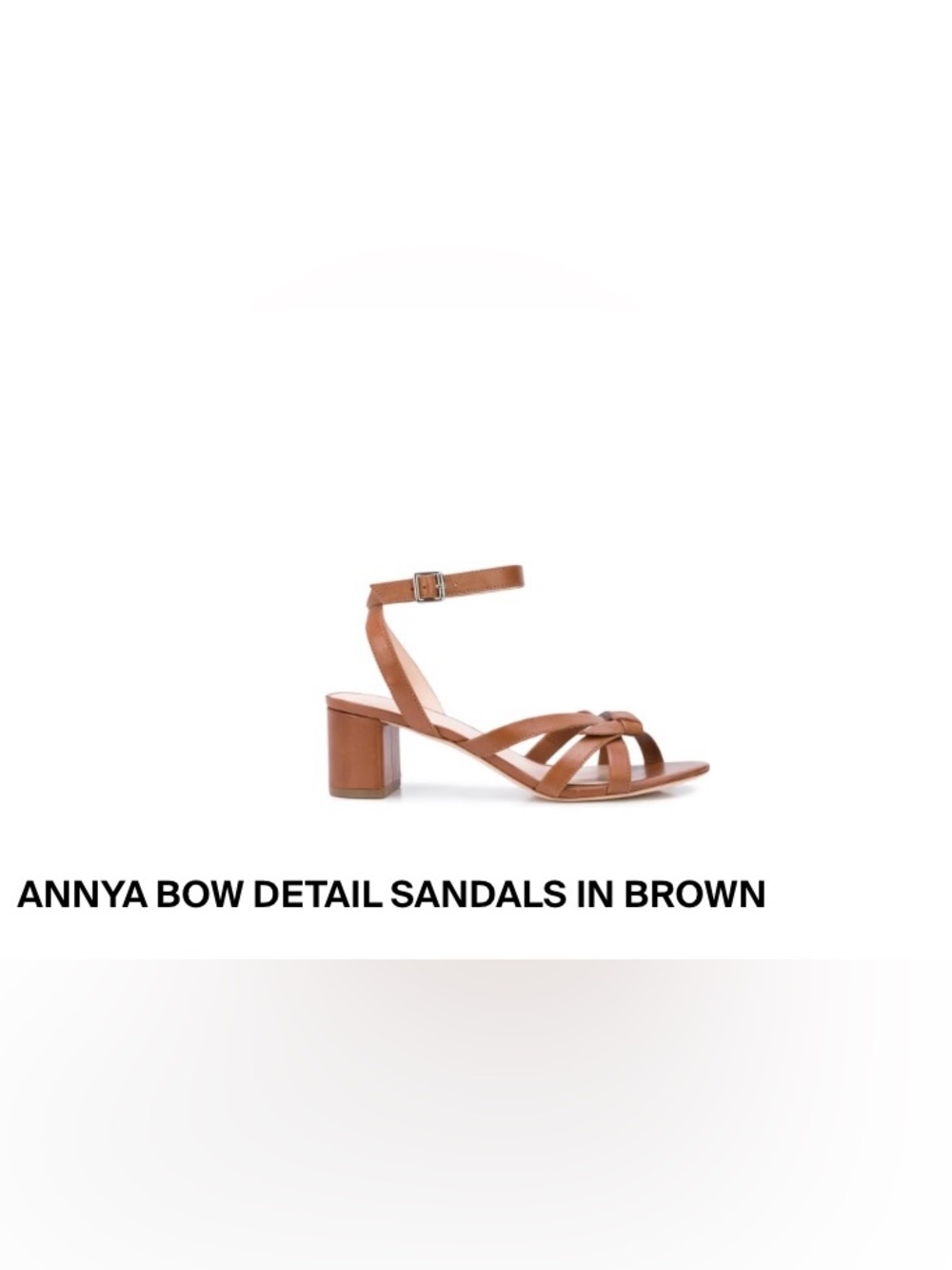 Loeffler Randall Annya Bow Detail Sandals Tan 6.5 B $225
